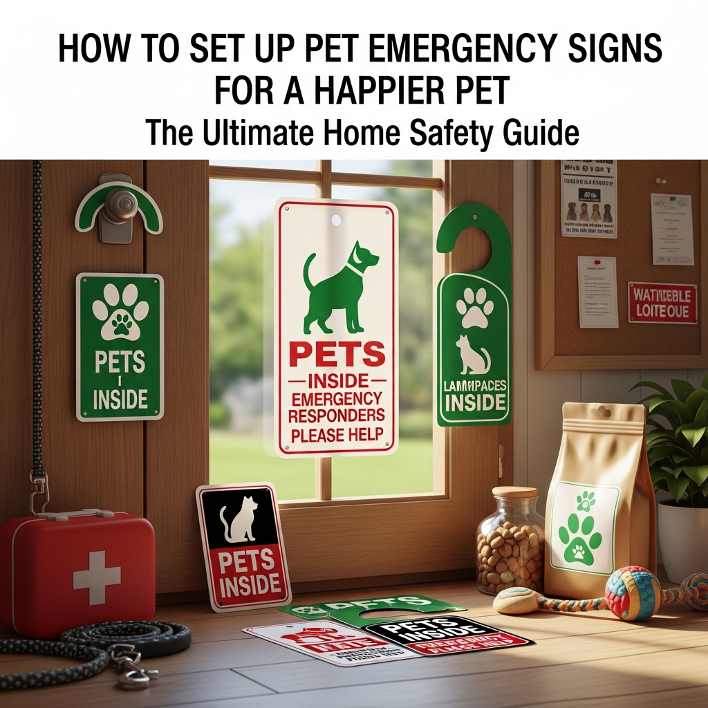 Pet Container Sign How to Set Up Pet Emergency Signs for a Happier Pet: The Ultimate Home ...